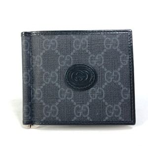 GUCCI 700686 GG Money Clip Interlocking G Card Case Wallet, Japan Exclusive, ...